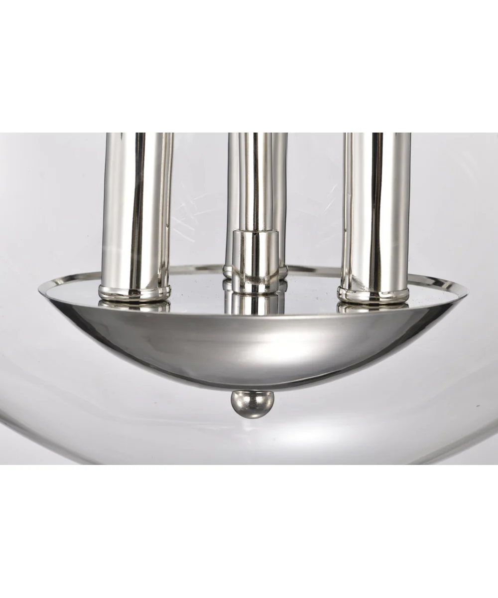 Amado 3-Light Close-to-Ceiling Polished Nickel - Image 9