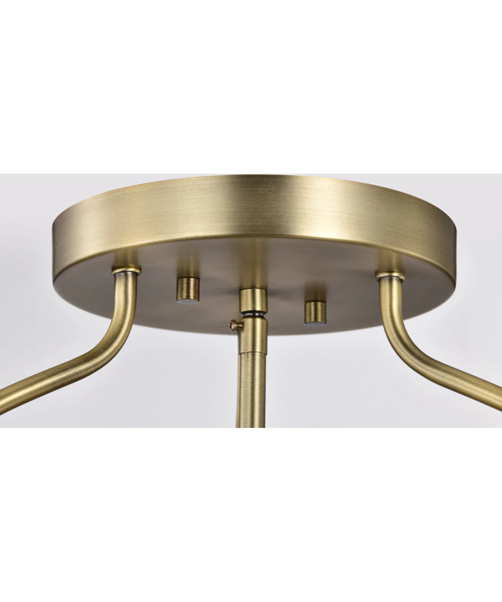 Amado 3-Light Close-to-Ceiling Vintage Brass - Image 7