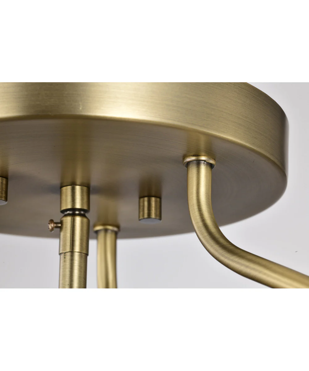 Amado 3-Light Close-to-Ceiling Vintage Brass - Image 8