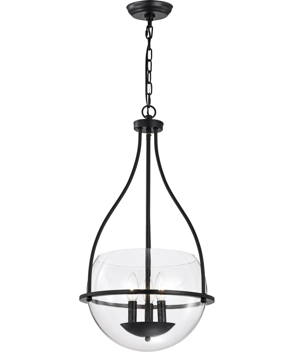 Amado 3-Light Pendant Matte Black - Image 2