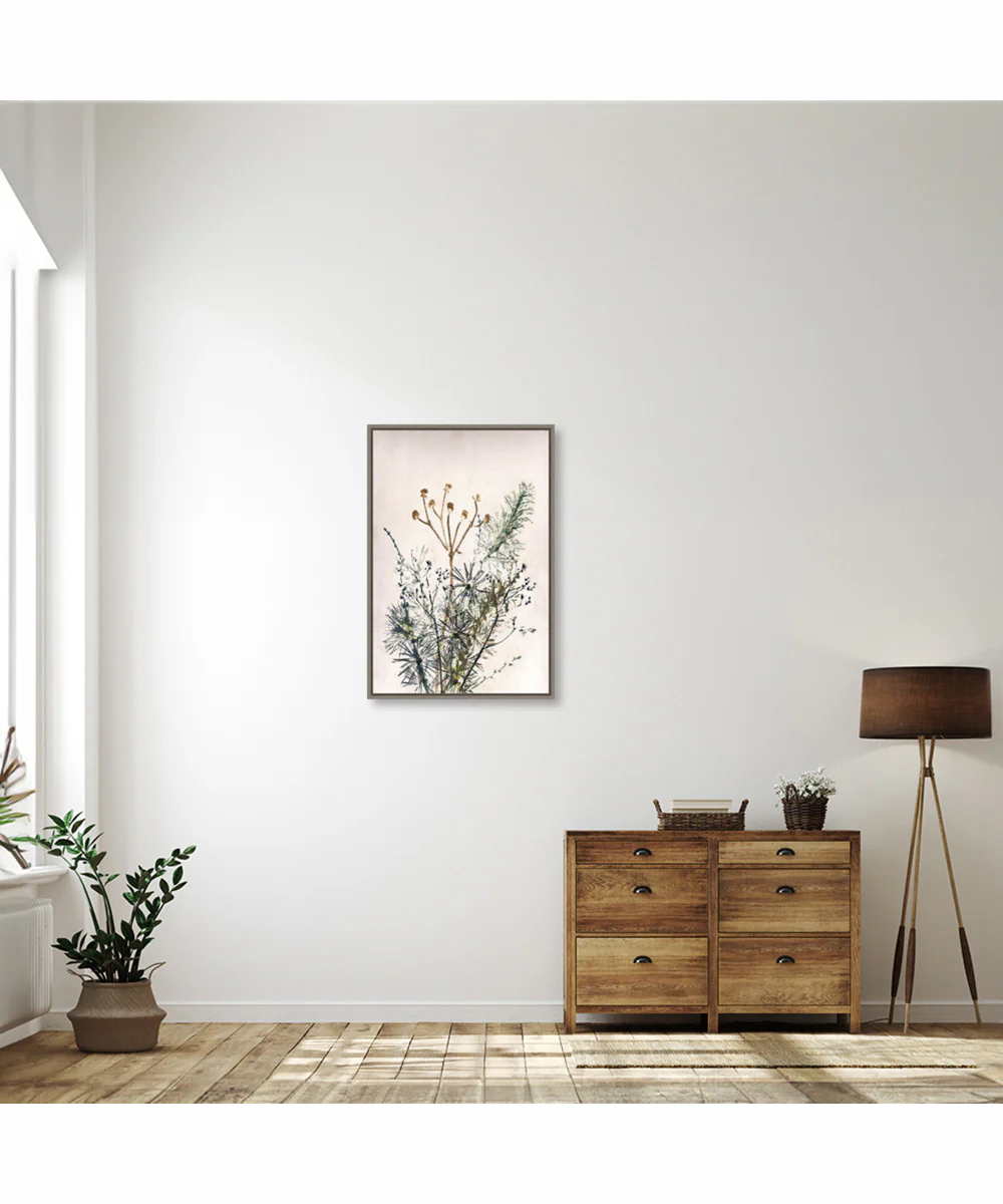 Framed Bouquet 5 by Pernille Folcarelli Canvas Wall Art Print (23 W x 33 H), Sylvie Greywash Frame - Image 2