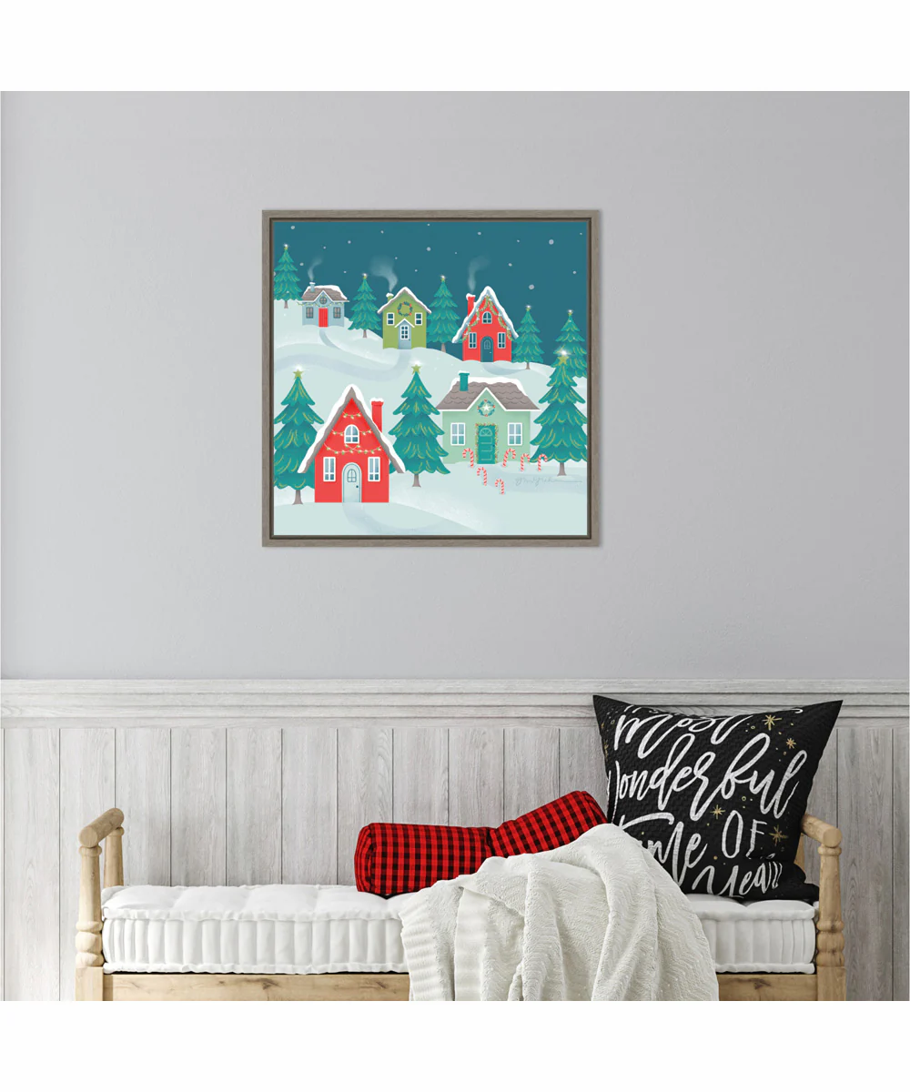 Framed Falala IV by Gia Graham Canvas Wall Art Print (22  W x 22  H), Sylvie Greywash Frame - Image 2