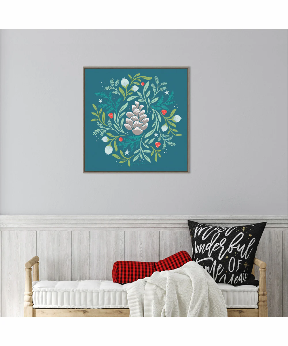 Framed Falala VI by Gia Graham Canvas Wall Art Print (22  W x 22  H), Sylvie Greywash Frame - Image 2