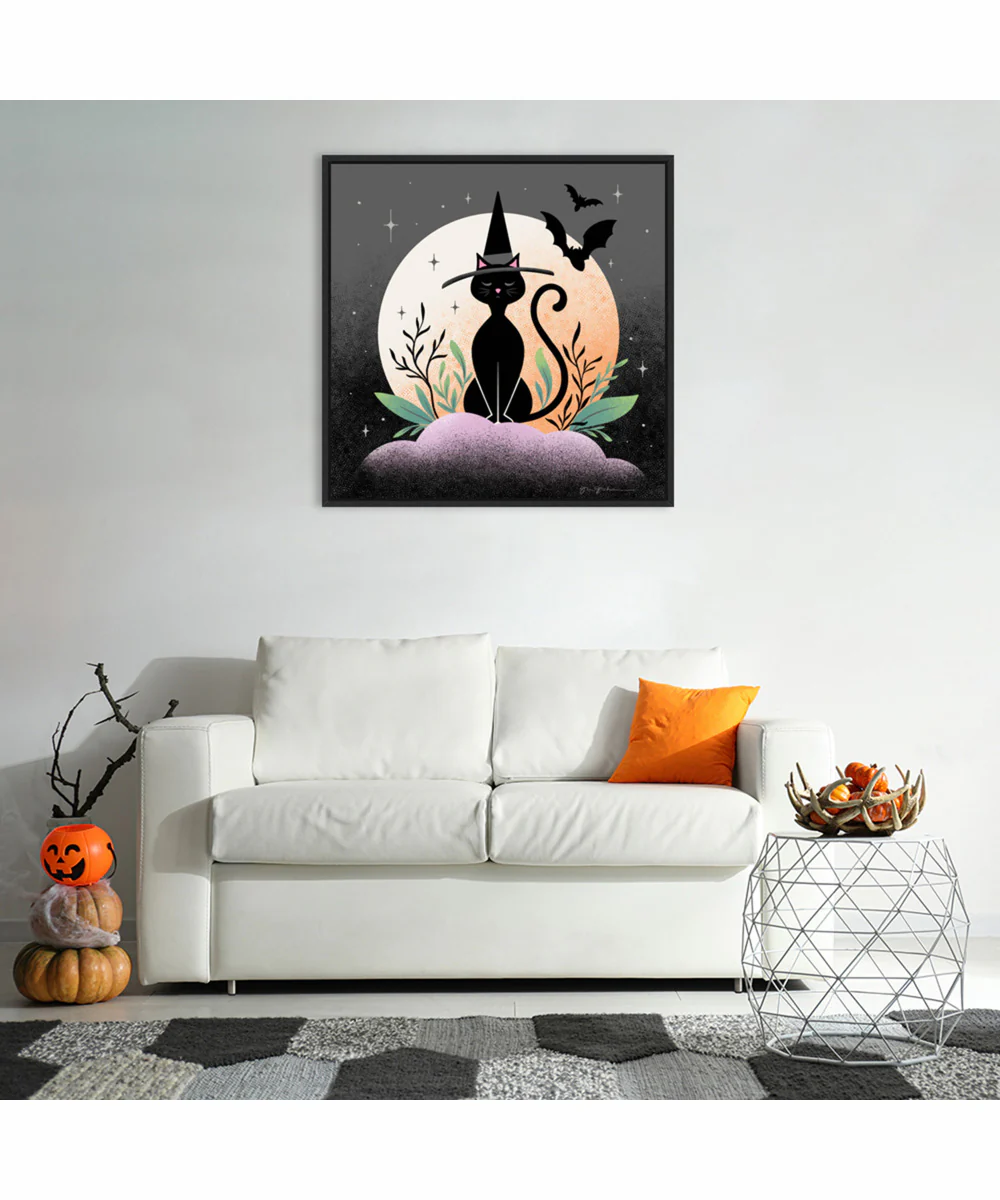 Framed Hocus Pocus II by Gia Graham Canvas Wall Art Print (30 W x 30 H), Sylvie Black Frame - Image 2