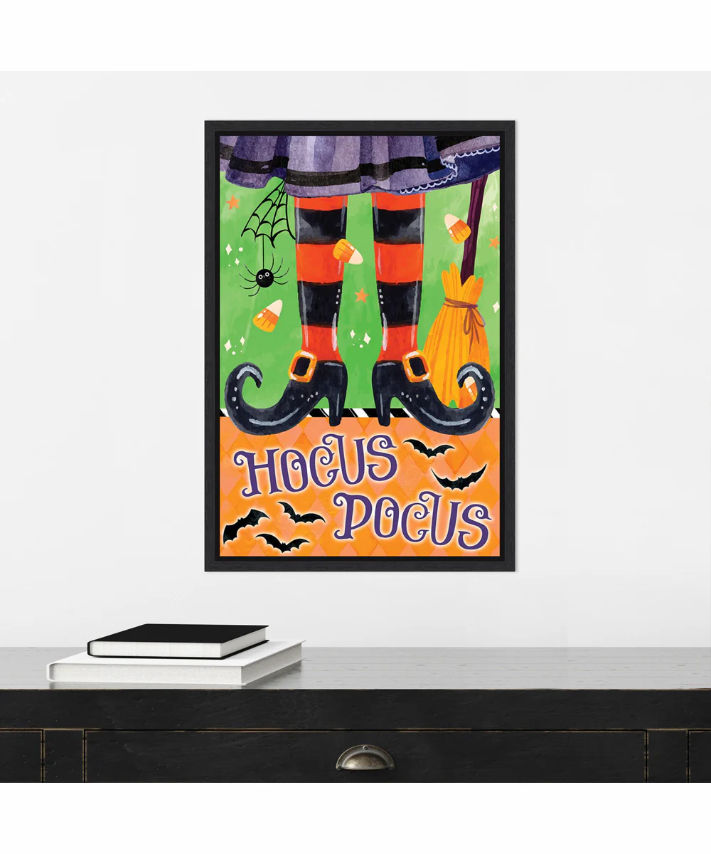 Framed Witchy Hocus Pocus by Art Nd Canvas Wall Art Print (16  W x 23  H), Sylvie Black Frame - Image 2