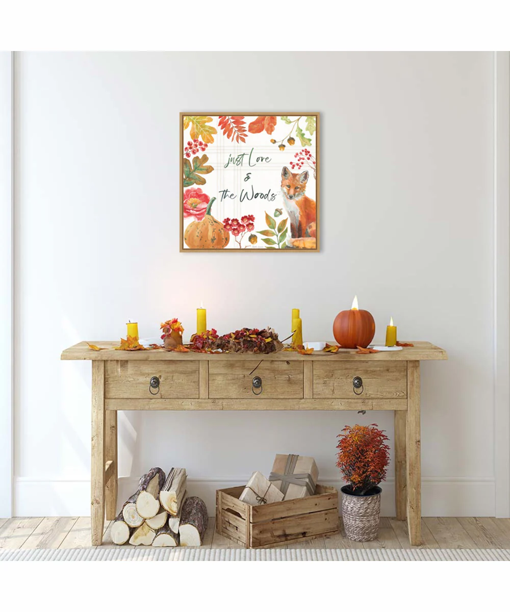 Framed Wooded Harvest VII by Beth Grove Canvas Wall Art Print (22 W x 22 H), Sylvie Maple Frame - Image 2