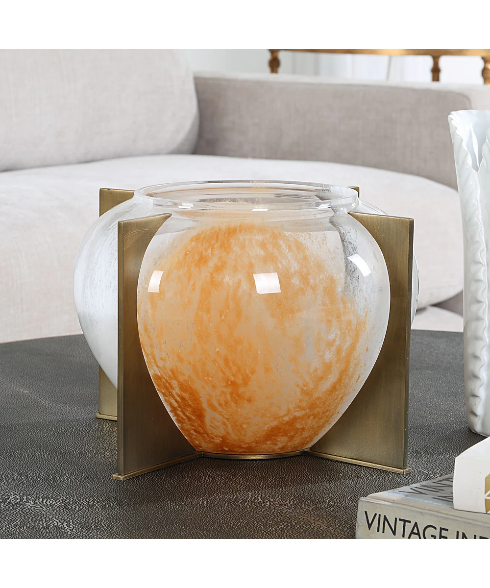 Amber Swirl Vase - Image 3