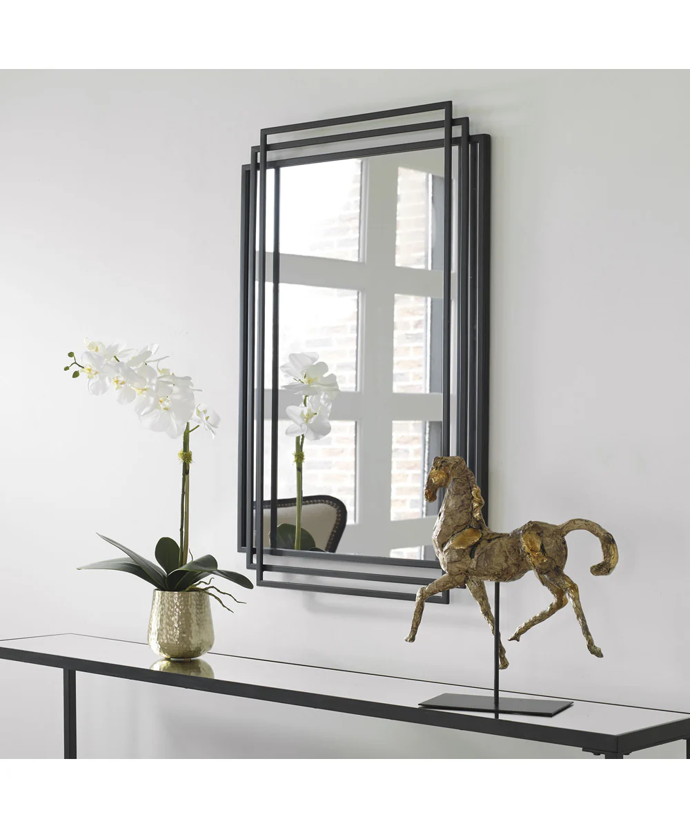 Amherst Black Iron Mirror - Image 2
