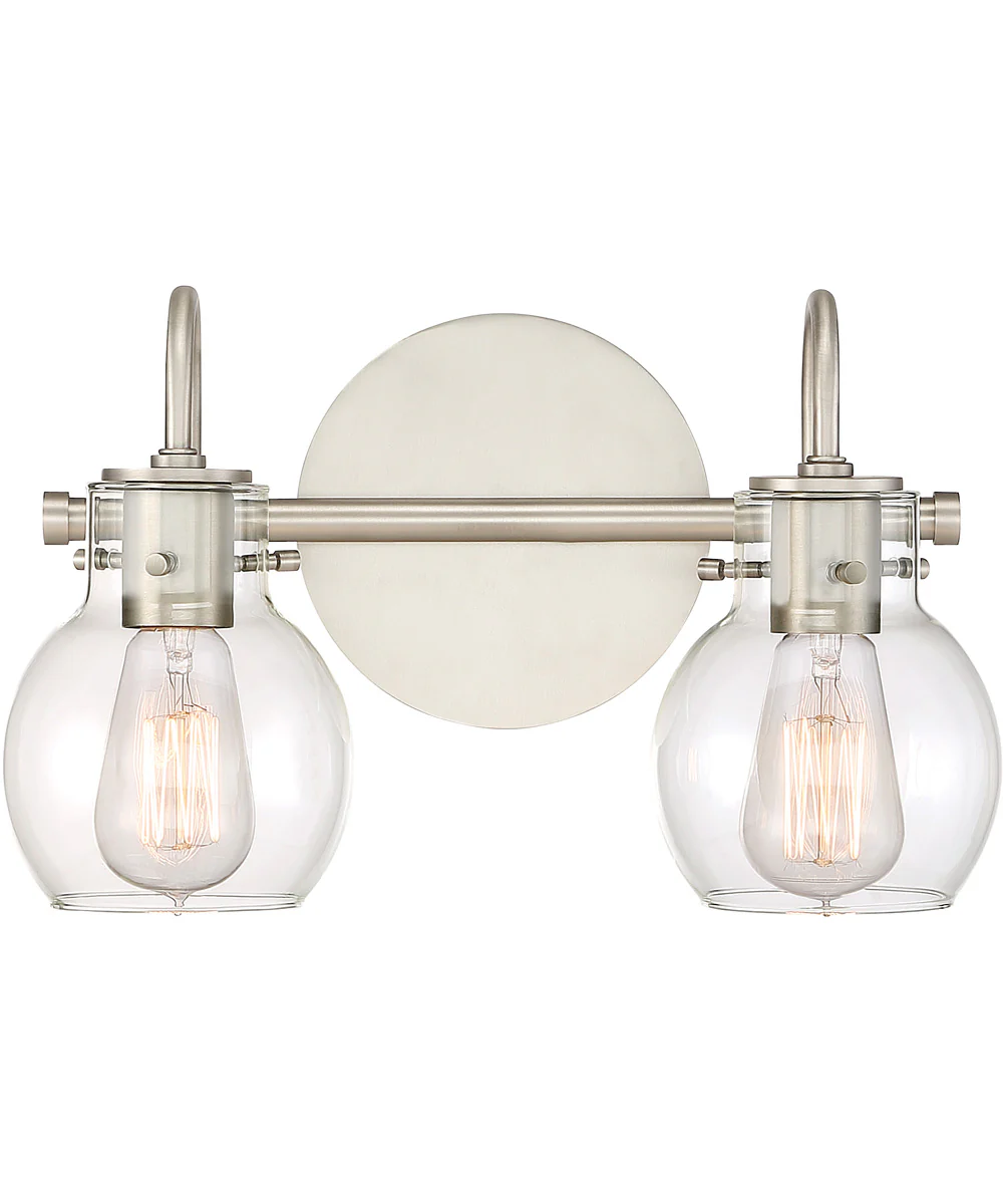 Andrews Medium 2-light Bath Light Antique Nickel - Image 2