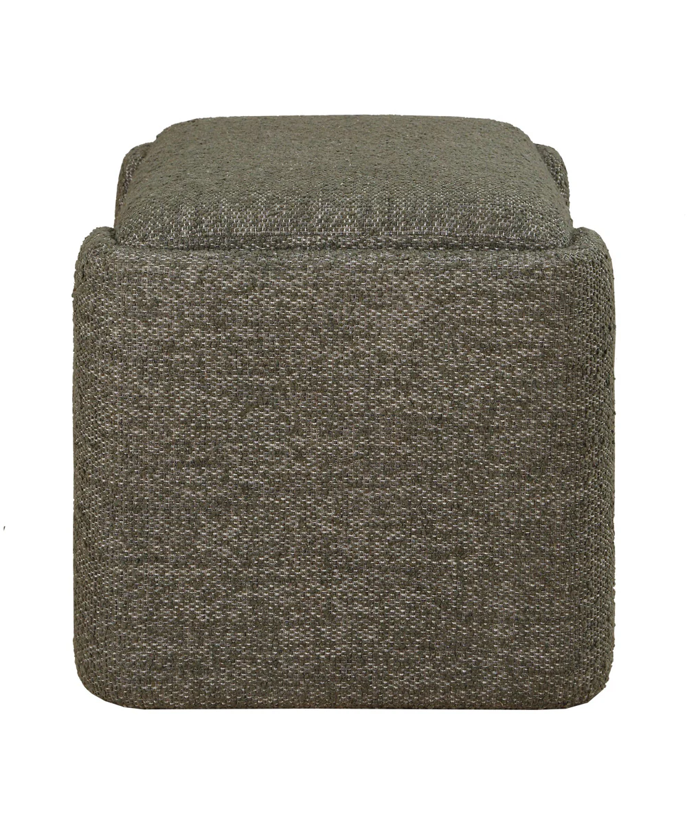 Angus Green Boucle Small Bench - Image 5