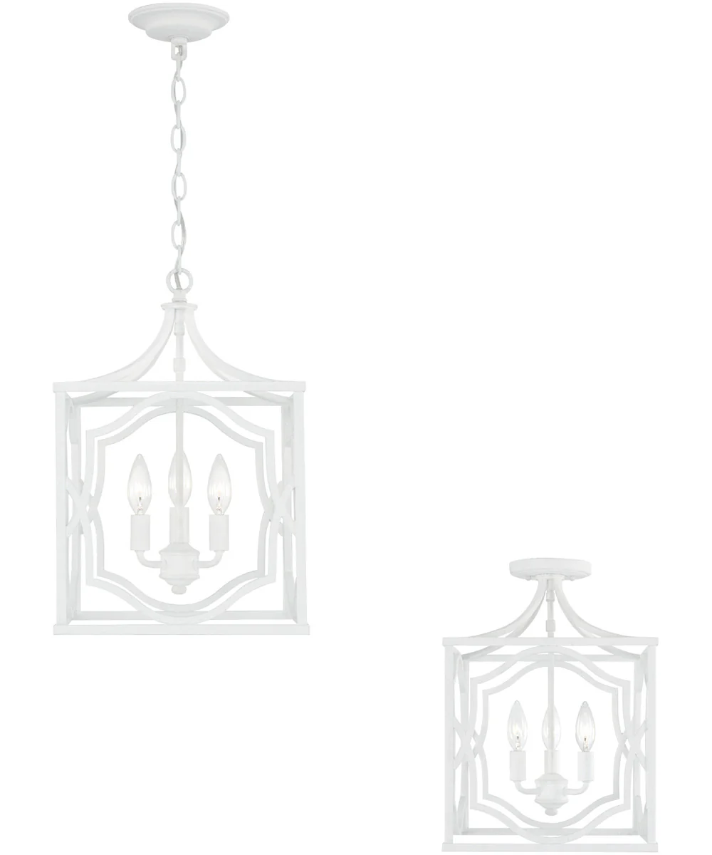Anna 3-Light Foyer Textured White - Image 5