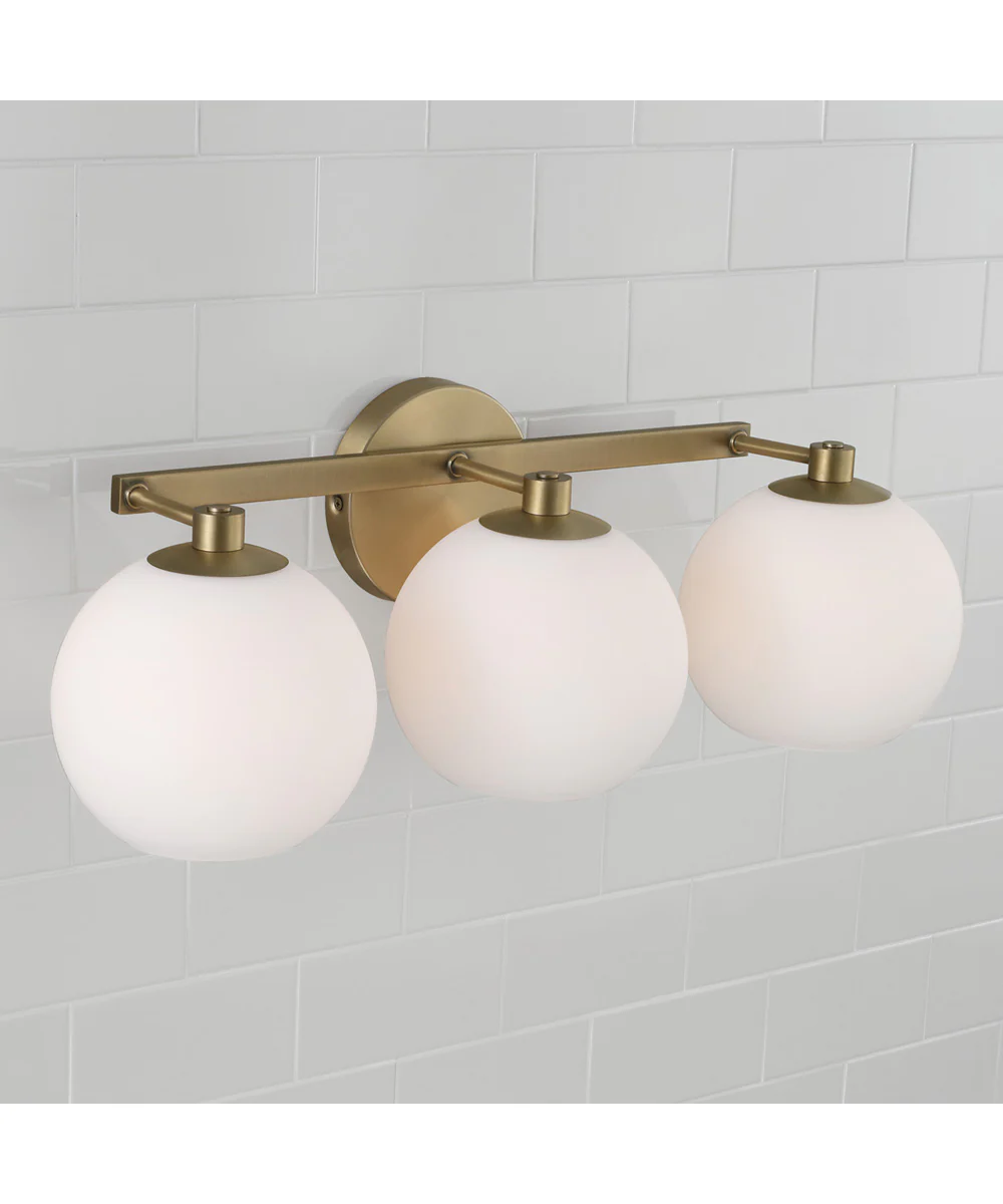 Ansley 3-Light Vanity Aged Brass - Image 3