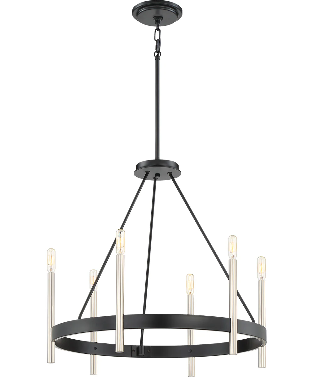 Anthem 6-light Chandelier Mystic Black - Image 5