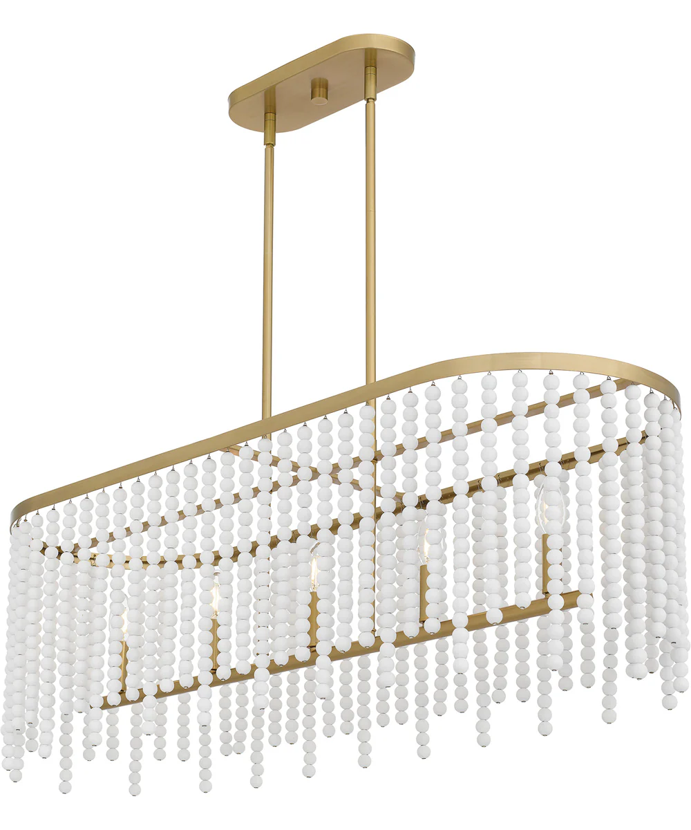 Apelle Medium 5-light Island Light Aged Brass - Image 4