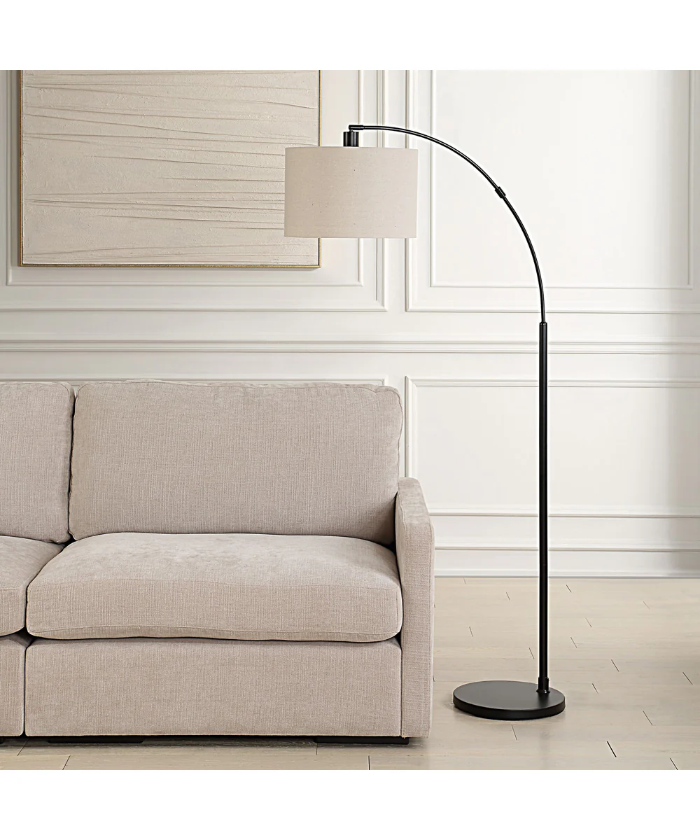 Arc Floor Lamp with Black Finish - Image 3