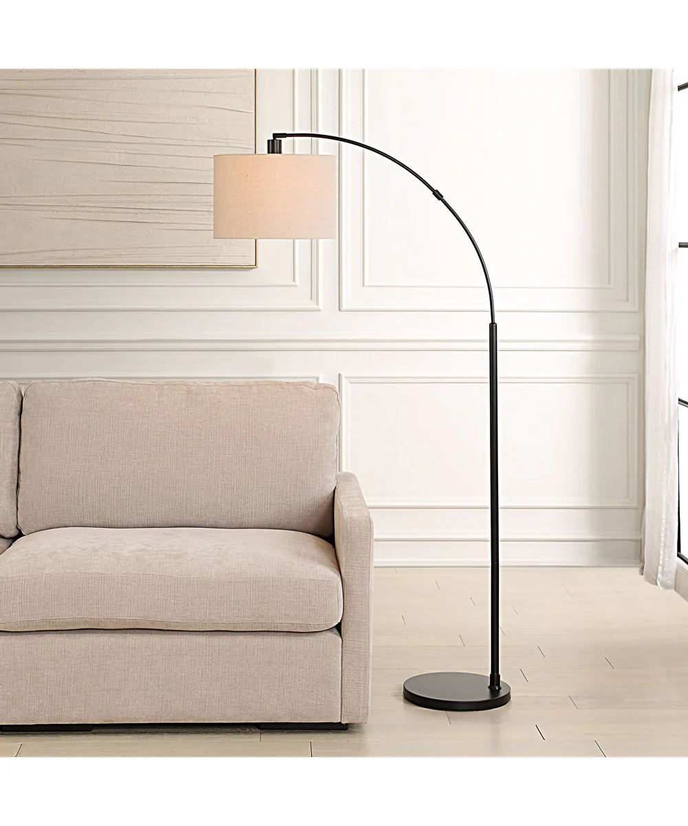 Arc Floor Lamp with Black Finish - Image 4