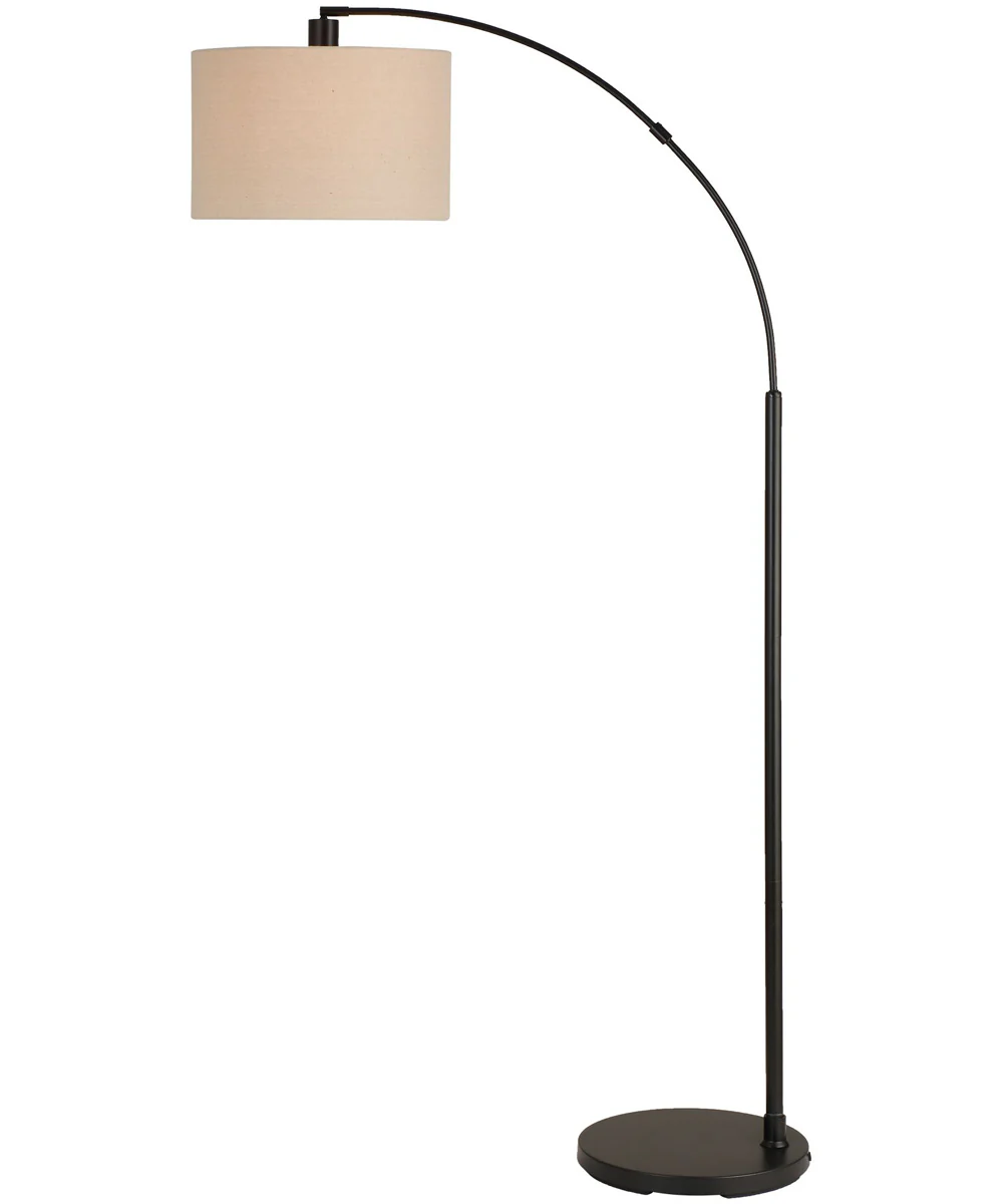 Arc Floor Lamp with Black Finish - Image 7