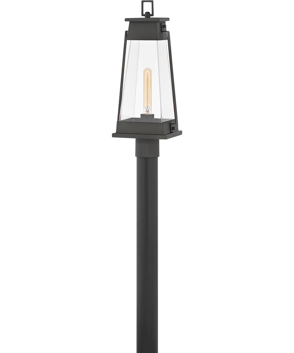 Arcadia 1-Light Large Outdoor Post Top or Pier Mount Lantern in Aged Copper Bronze