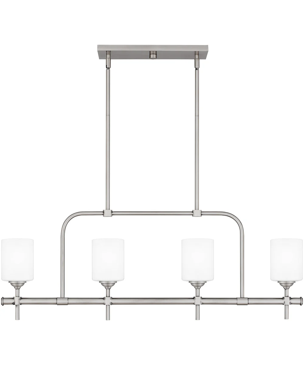 Aria 4-light Island Light Antique Polished Nickel - Image 4