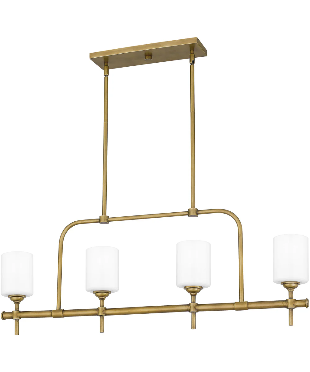 Aria 4-light Island Light Weathered Brass
