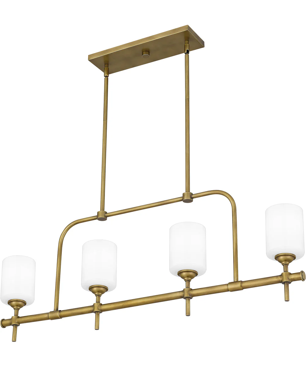 Aria 4-light Island Light Weathered Brass - Image 5