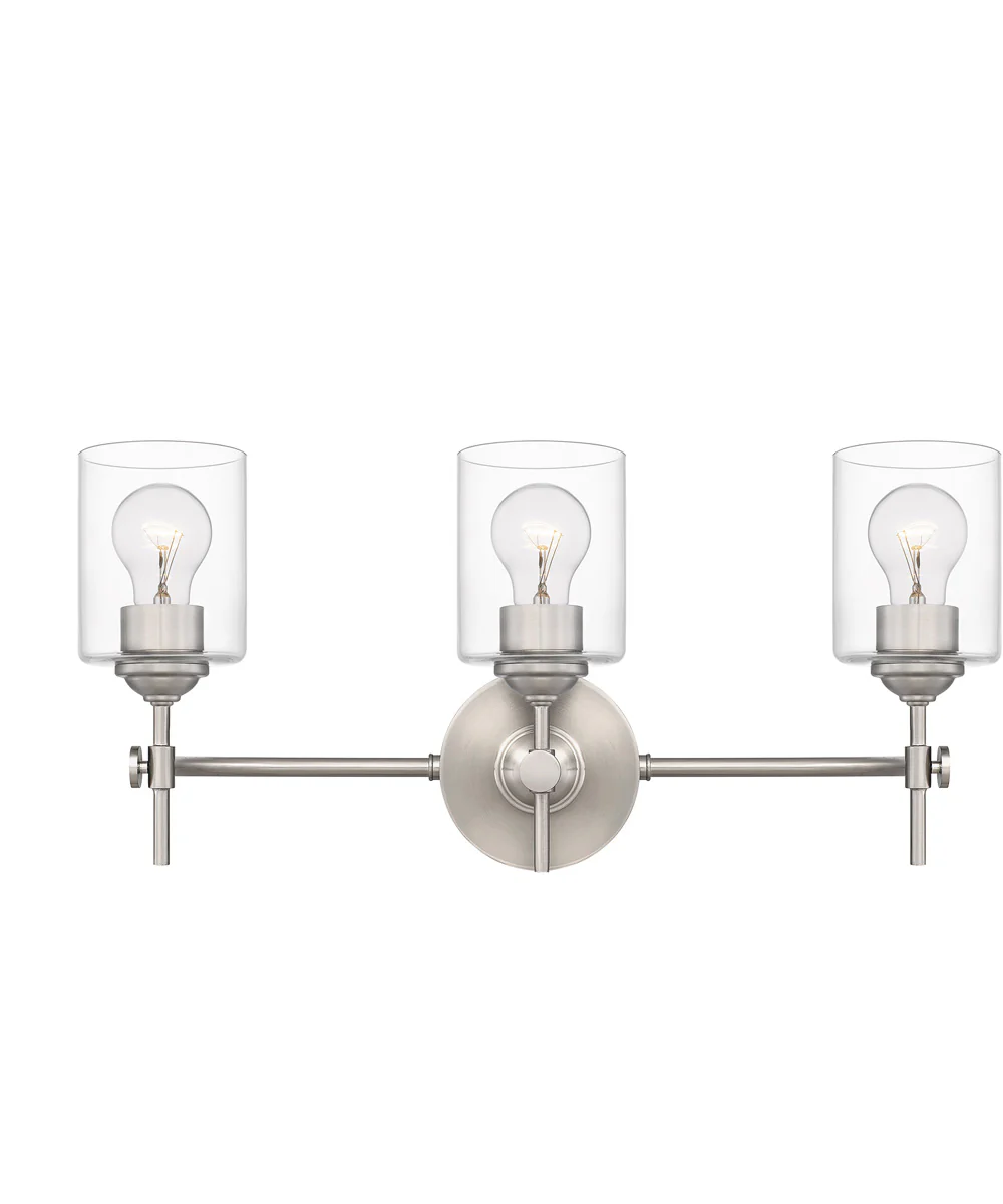 Aria Large 3-light Bath Light Brushed Nickel - Image 2