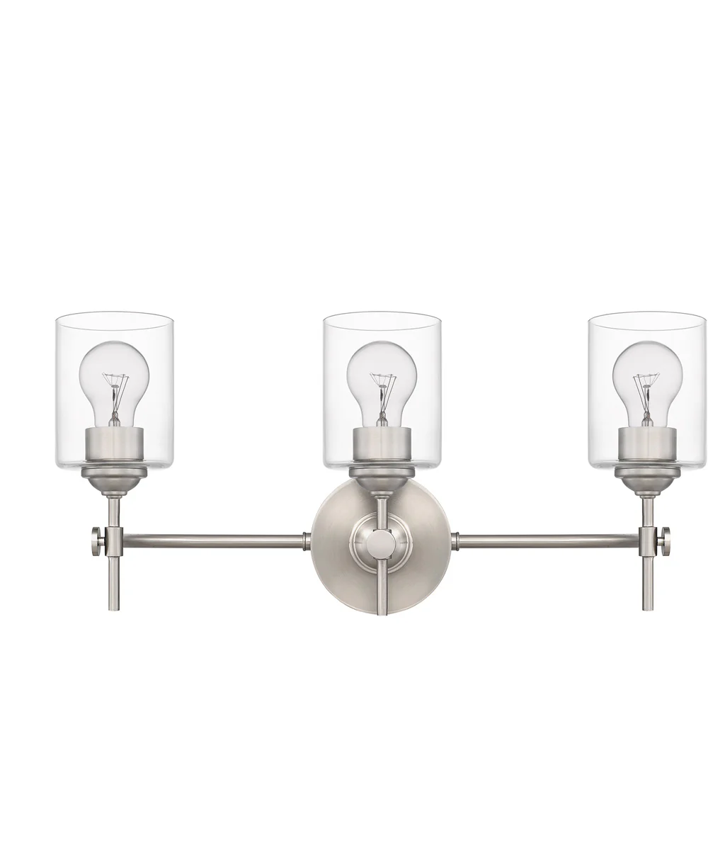 Aria Large 3-light Bath Light Brushed Nickel - Image 3