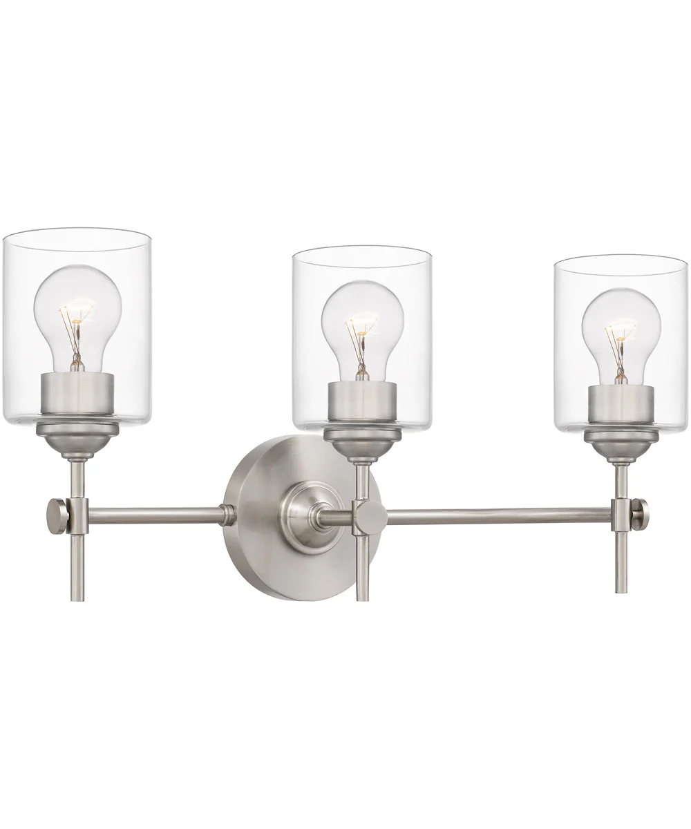 Aria Large 3-light Bath Light Brushed Nickel - Image 4