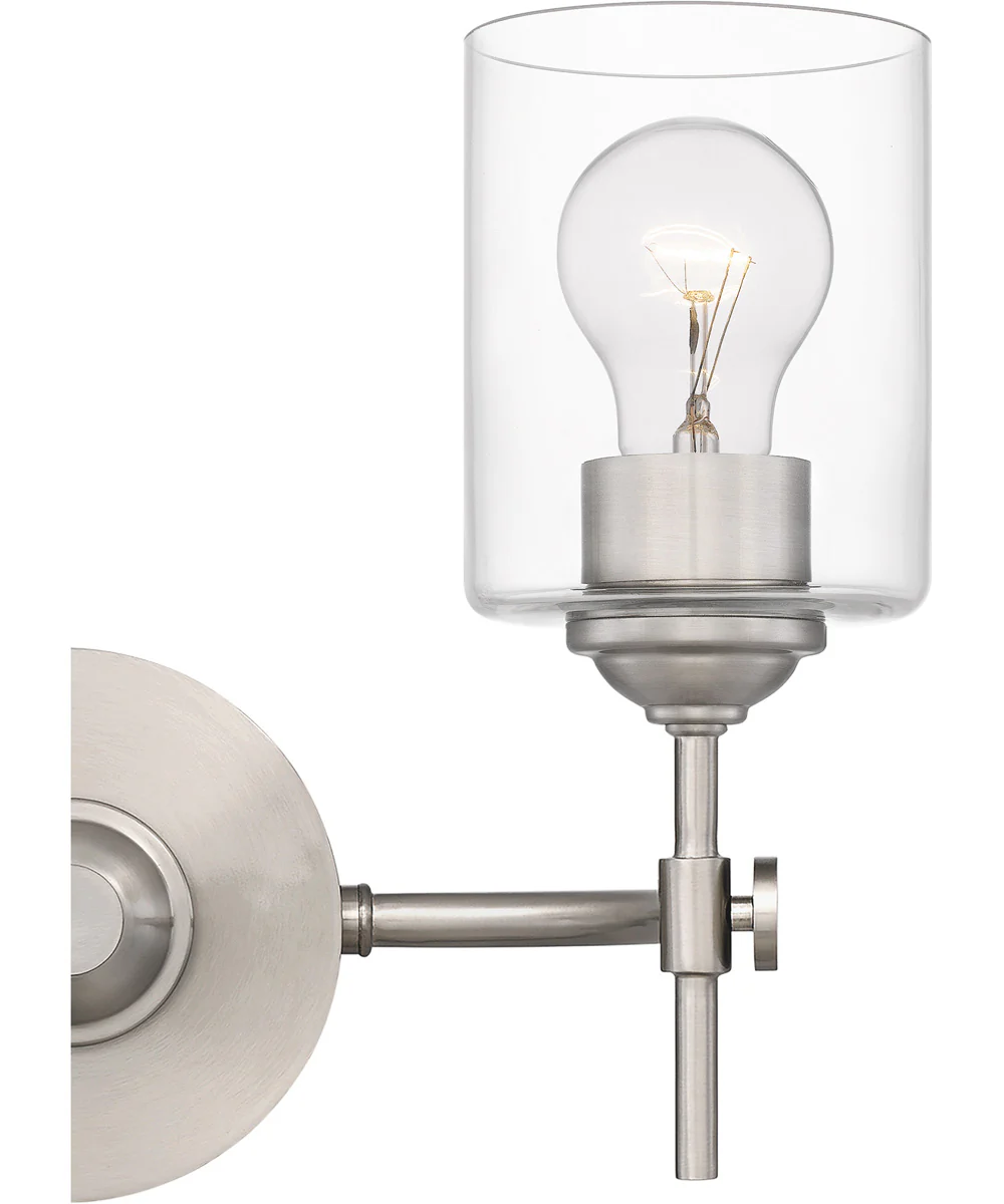 Aria Medium 2-light Bath Light Brushed Nickel - Image 6