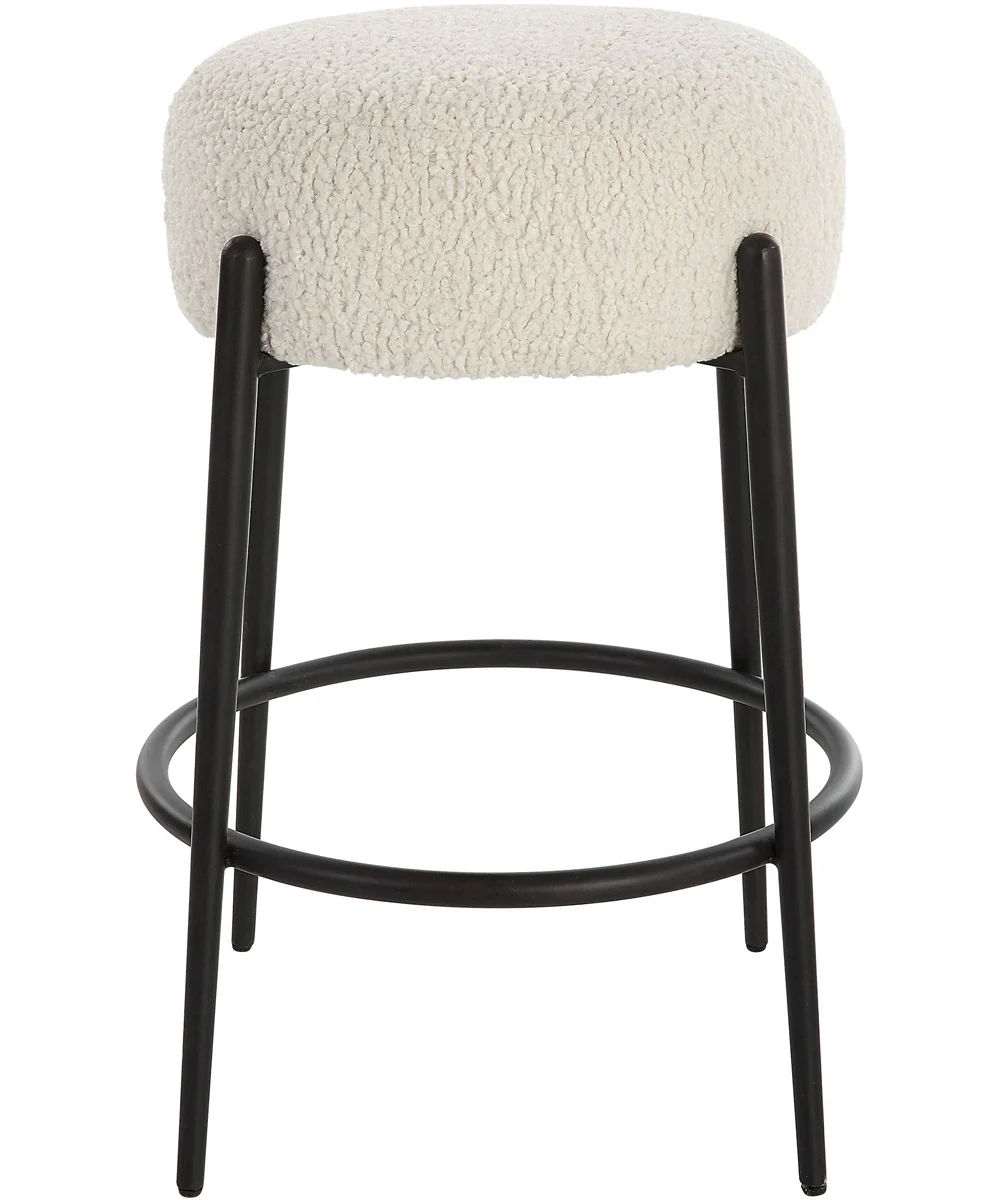 Arles Plush Counter Stool - Image 4