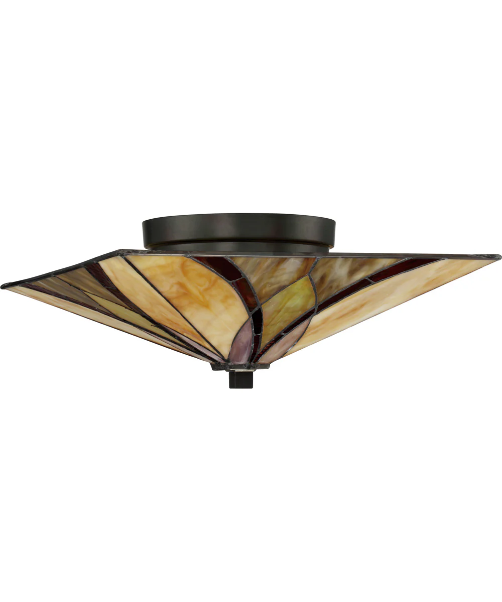 Asheville Medium 2-light Flush Mount Valiant Bronze - Image 3