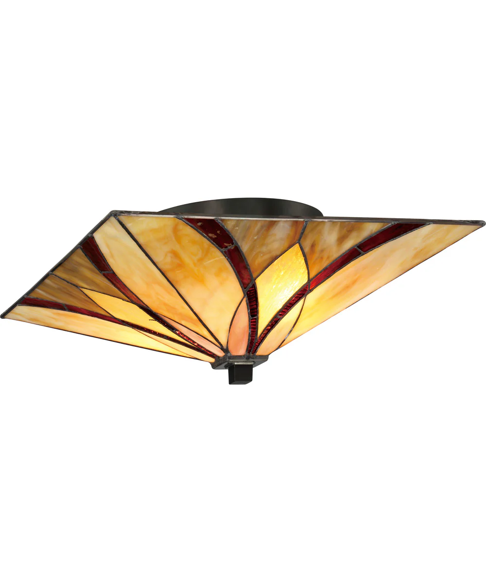 Asheville Medium 2-light Flush Mount Valiant Bronze - Image 4