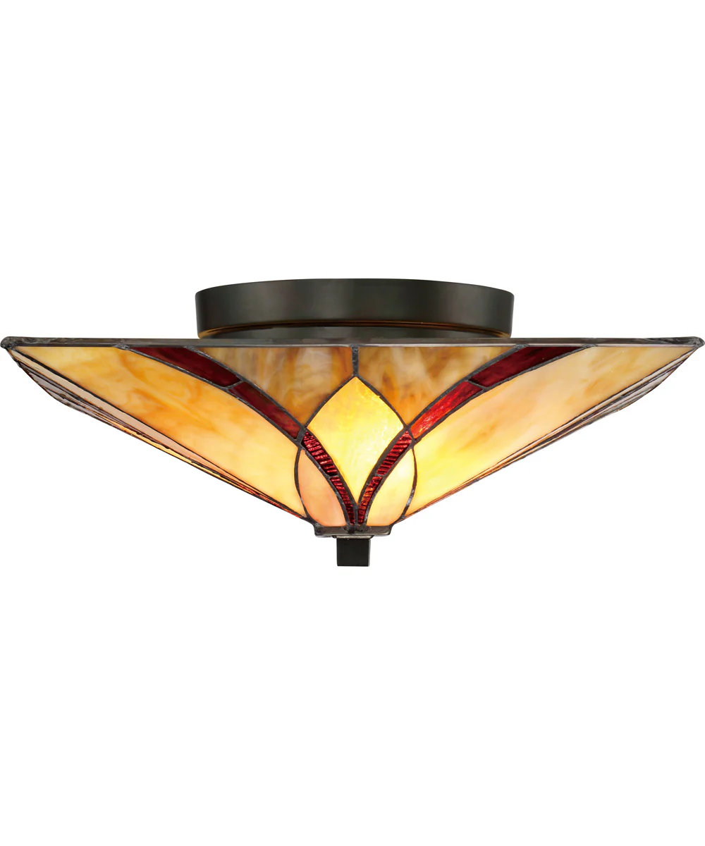 Asheville Medium 2-light Flush Mount Valiant Bronze - Image 6