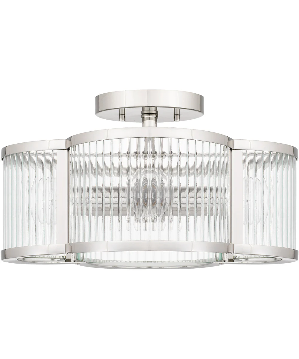 Aster 4-light Semi Flush Mount Polished Nickel - Image 3