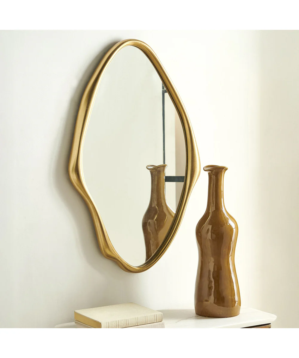 Aster Abstract Gold Mirror - Image 3