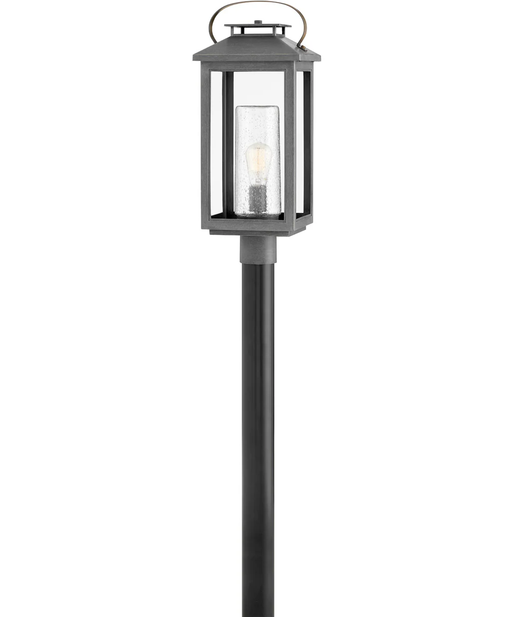Atwater Coastal Elements 1-Light Medium Outdoor Post Top or Pier Mount Lantern in Ash Bronze