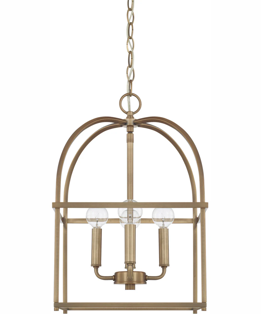 Aubrey 4-Light Foyer Aged Brass