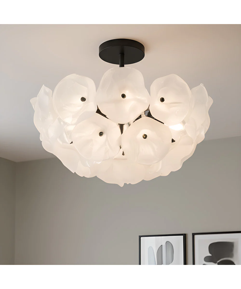 Audrey 4-light Semi Flush Mount Matte Black - Image 2