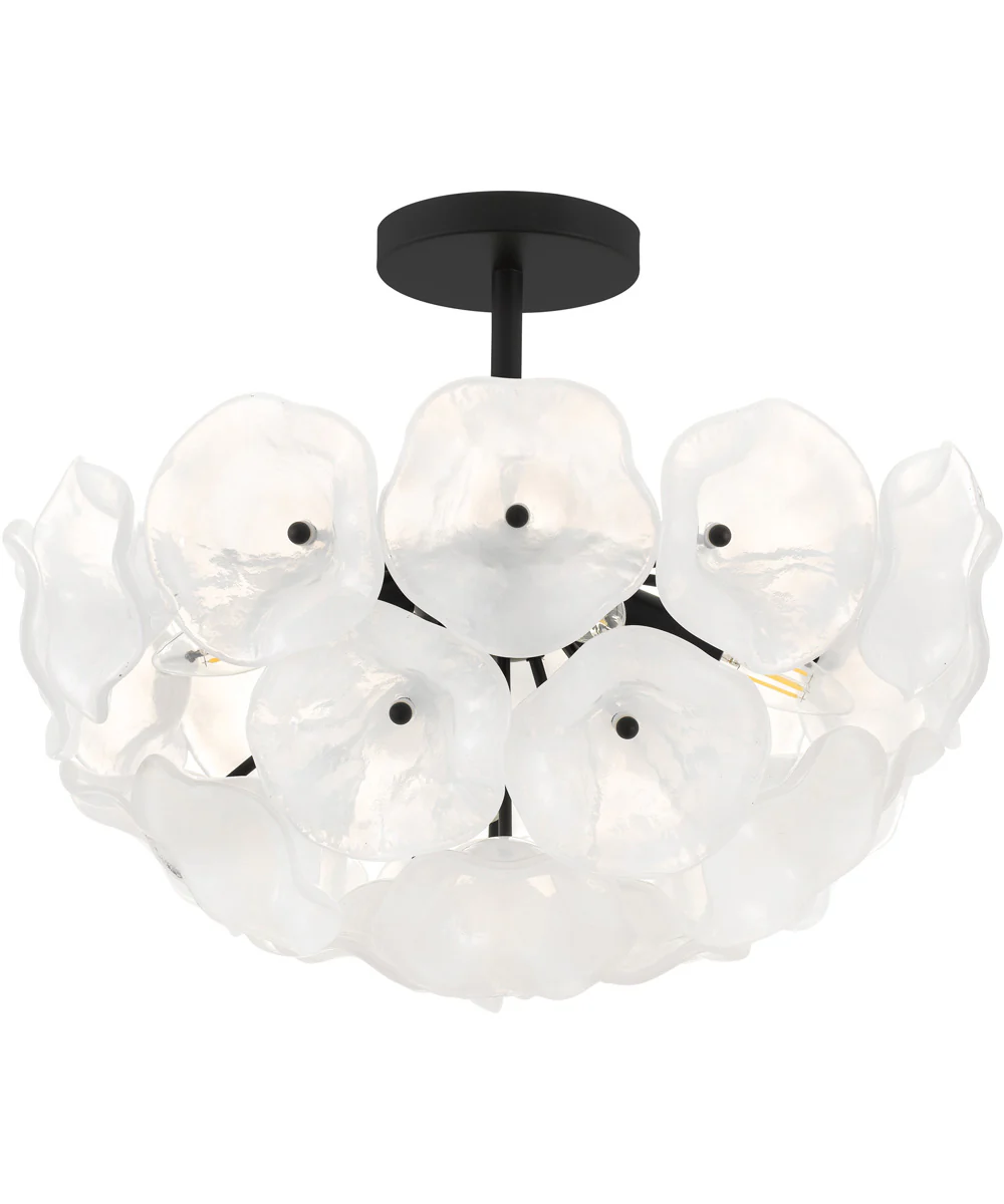 Audrey 4-light Semi Flush Mount Matte Black - Image 5