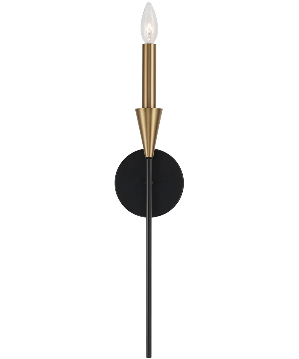Avant 1-Light Sconce Aged Brass and Black - Image 4