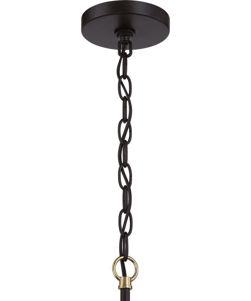 Avante Grand 3-Light Chandelier Flat Black/Satin Brass - Image 5