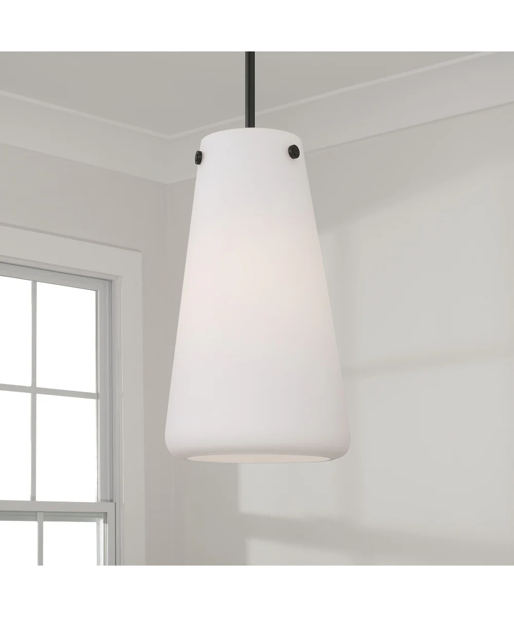Averitt 1-Light Pendant Matte Black - Image 2