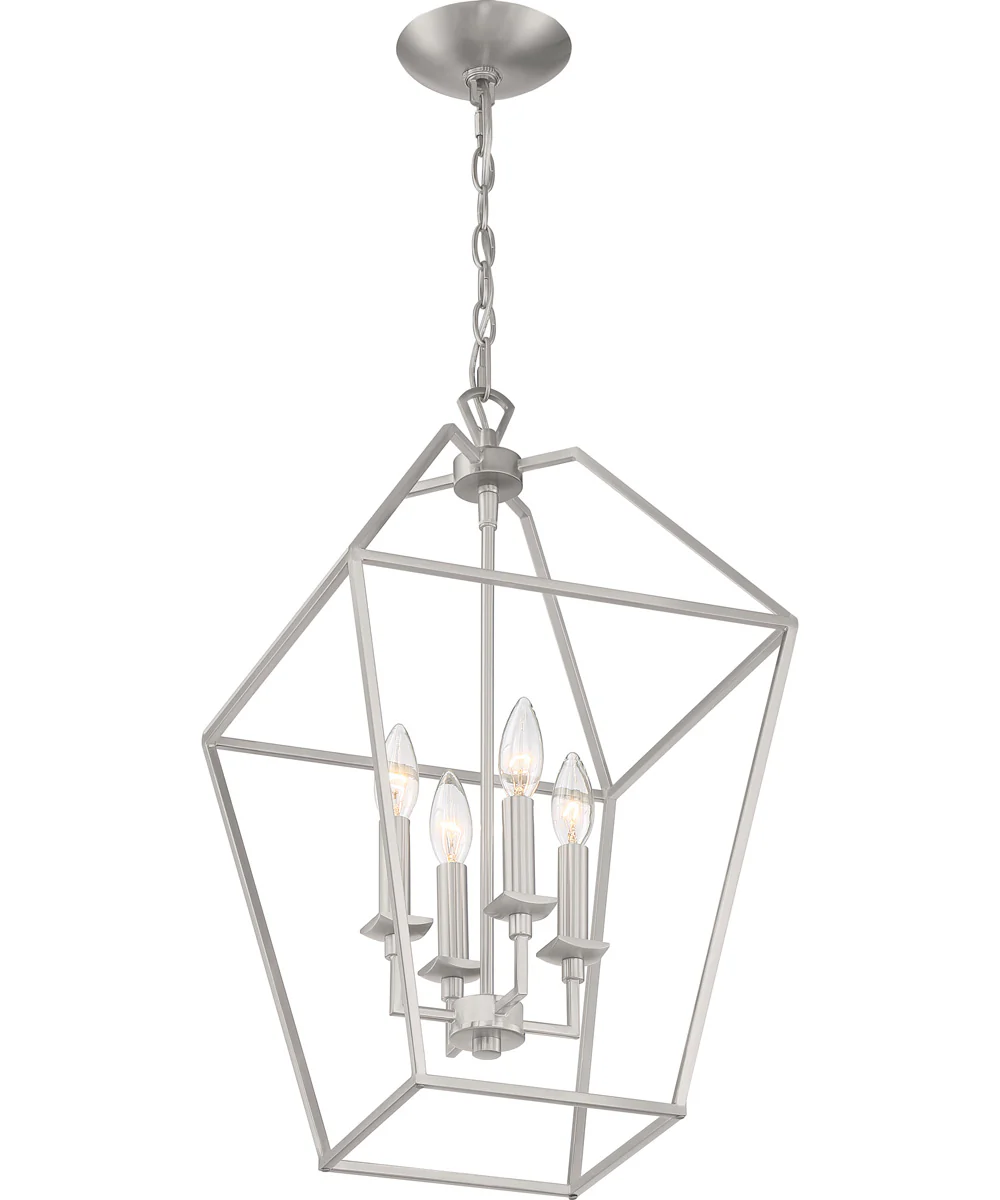 Aviary 4-light Pendant Brushed Nickel - Image 4