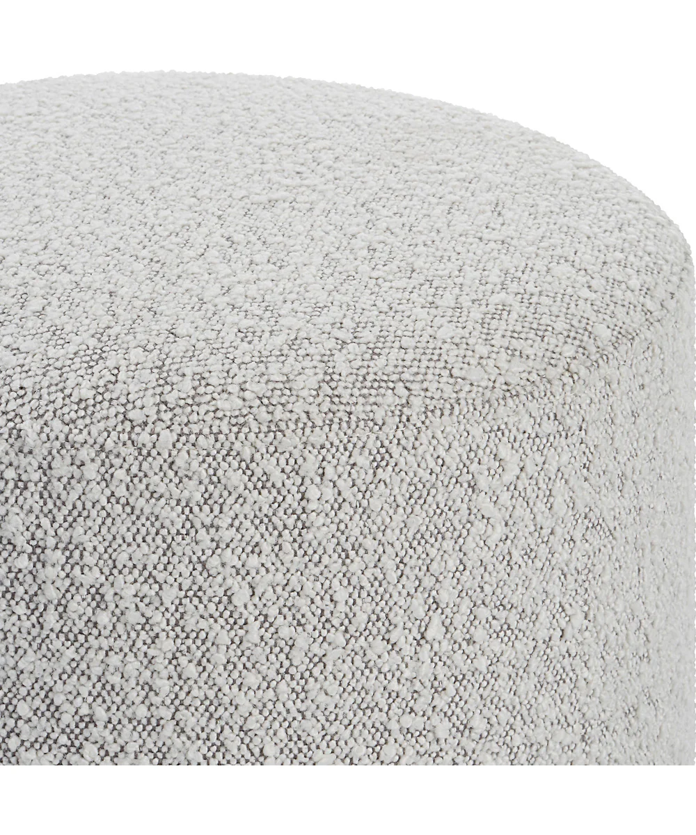 Avila Light Gray Ottoman - Image 3