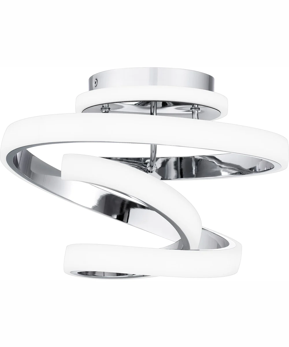 Aviva Medium Semi Flush Mount Polished Chrome - Image 2