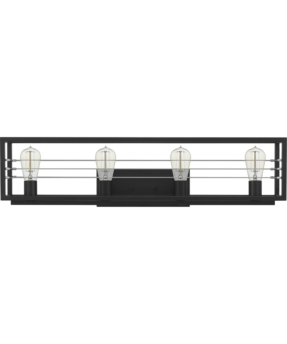 Awendaw Extra Large 4-light Bath Light Matte Black - Image 3