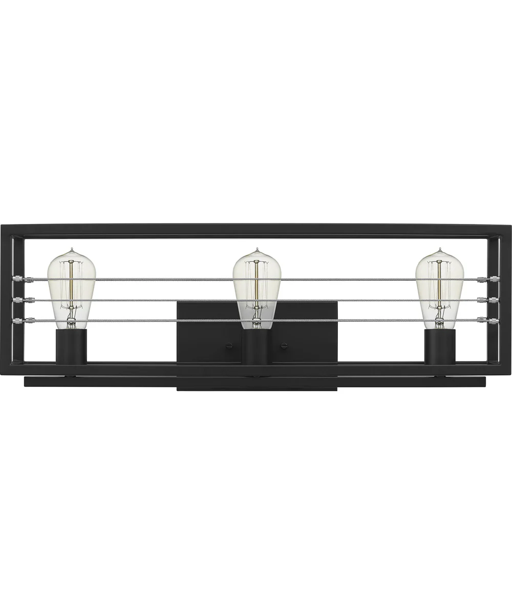 Awendaw Large 3-light Bath Light Matte Black - Image 3