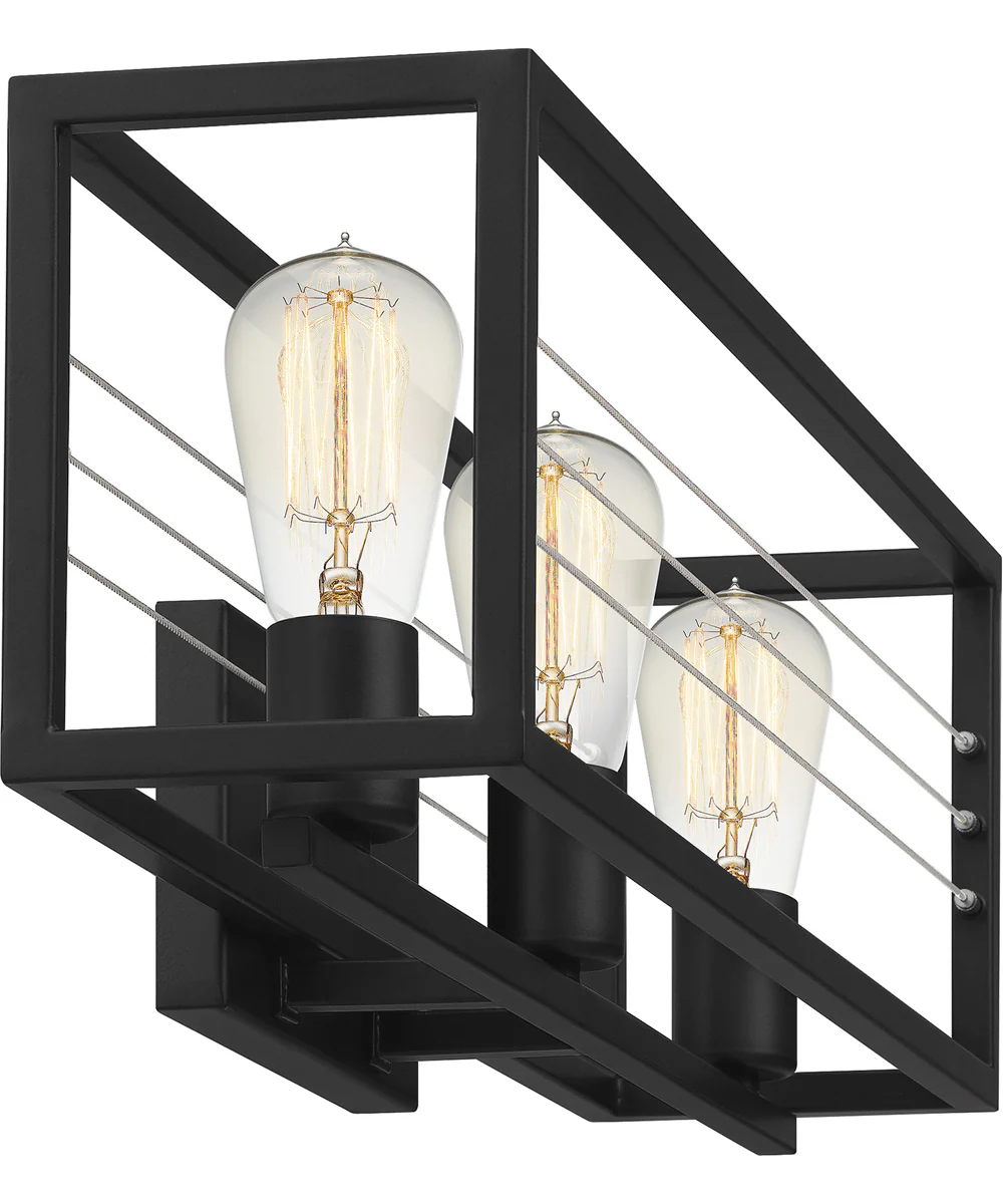 Awendaw Large 3-light Bath Light Matte Black - Image 5