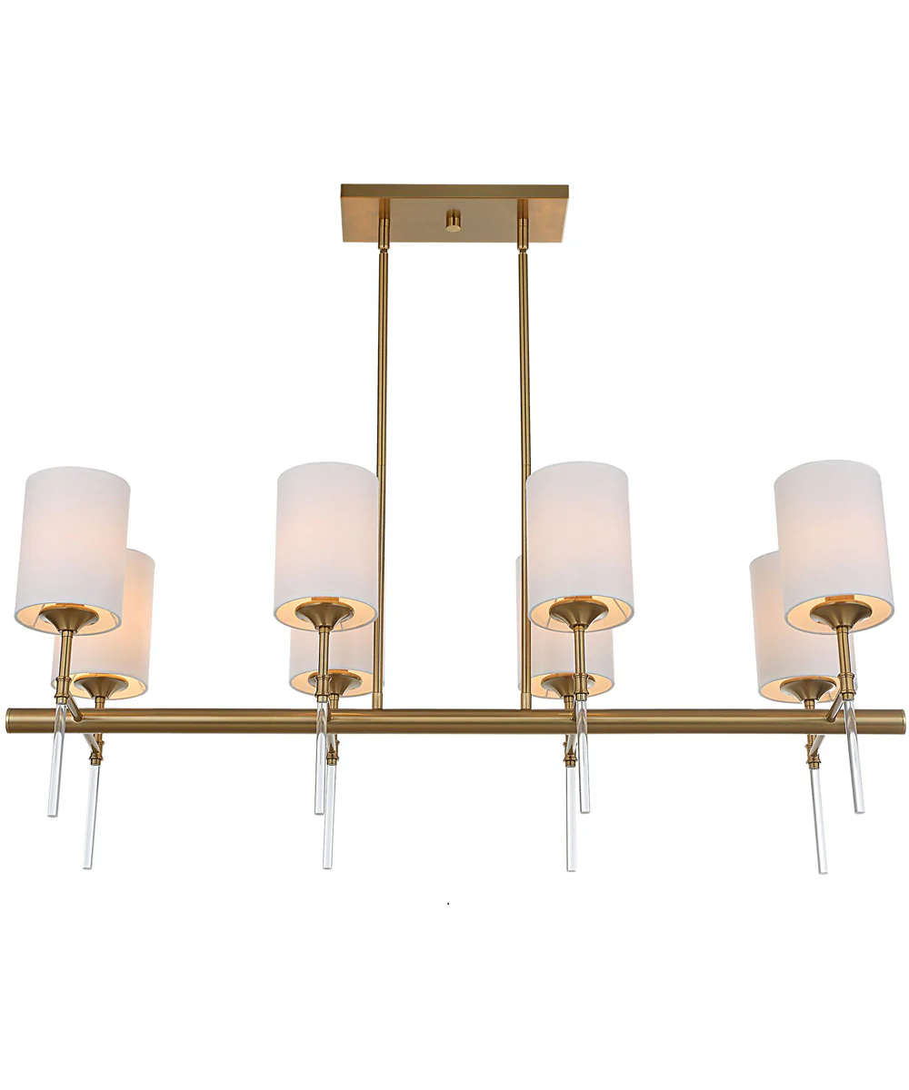 Awyr 8 Light Linear Chandelier - Image 4