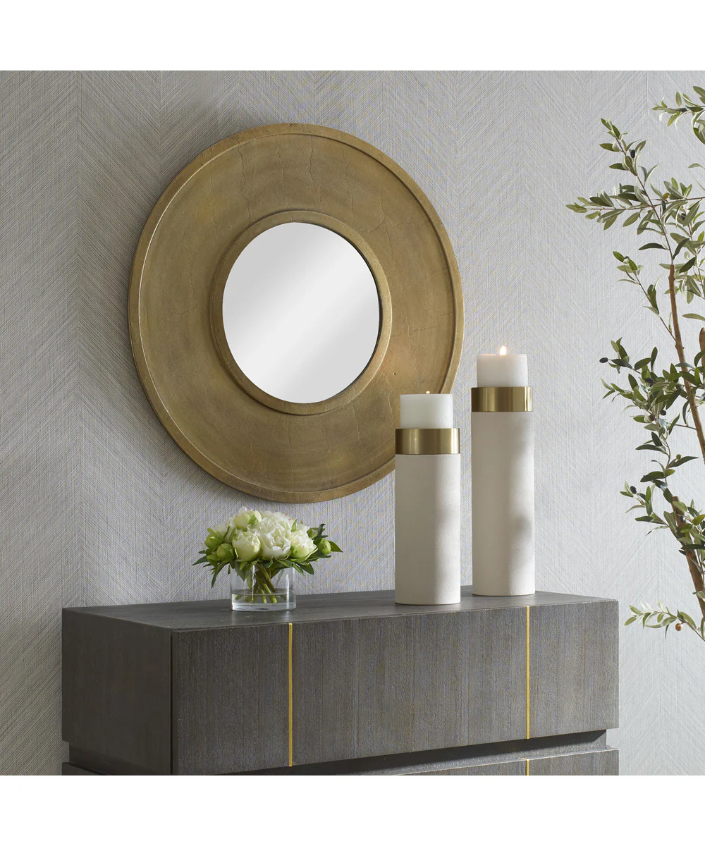 Axel Round Brass Mirror - Image 3